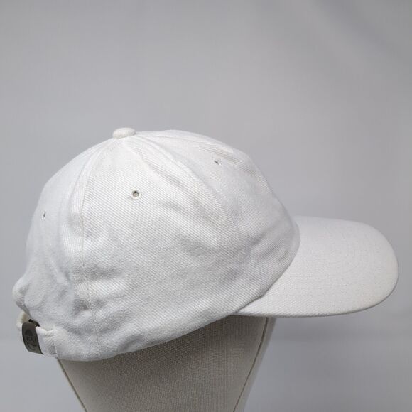 Nissun Slideback Hat White One Size Adjustable Vented Holes 6 Panel Blank - Picture 4 of 8